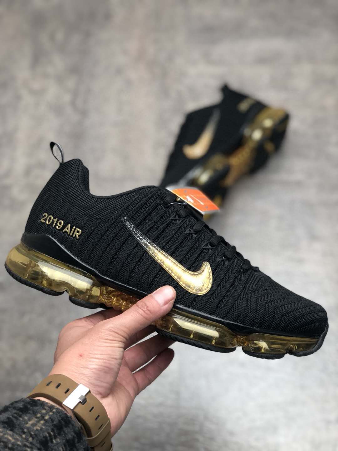 Nike Air Ferrari 1 Black Gold Shoes - Click Image to Close